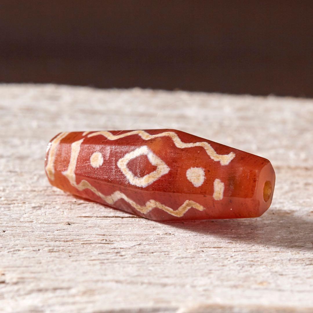 千年西亞古珠天珠紅玉髓佛眼水紋天珠, 興趣及遊戲, 收藏品及紀念品 