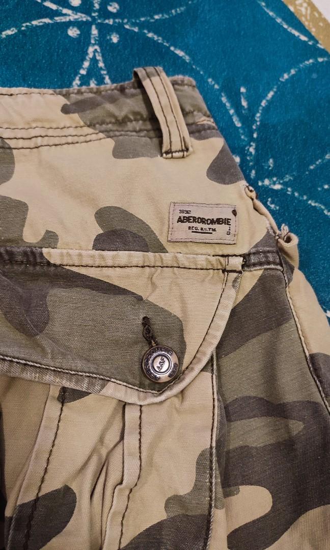Abercrombie Camo Cargo Pants, Men's Fashion, Bottoms, Trousers on Carousell