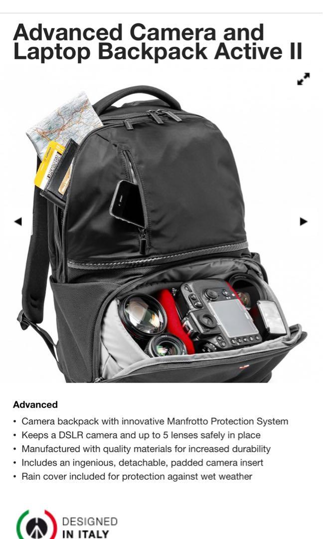 Manfrotto advanced active backpack ii top