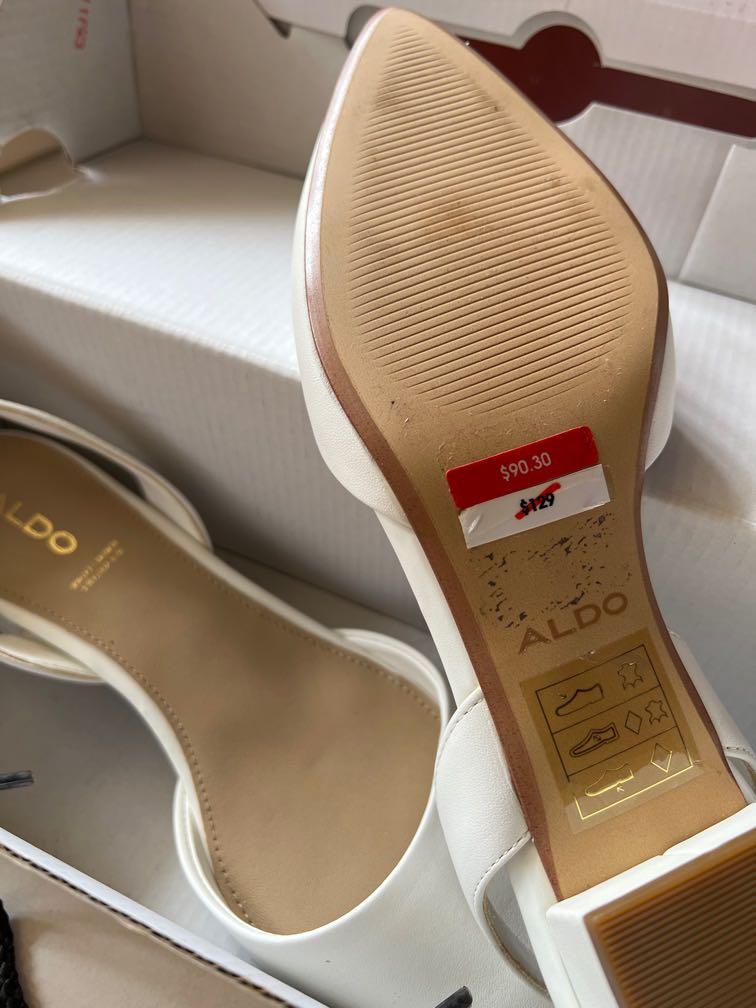 aldo white high heels