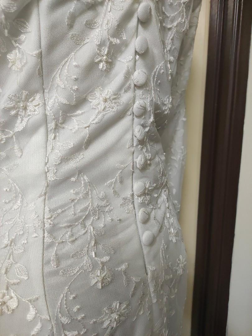 BAJU NIKAH PUTIH, Women's Fashion, Muslimah Fashion, Baju Kurung & sets