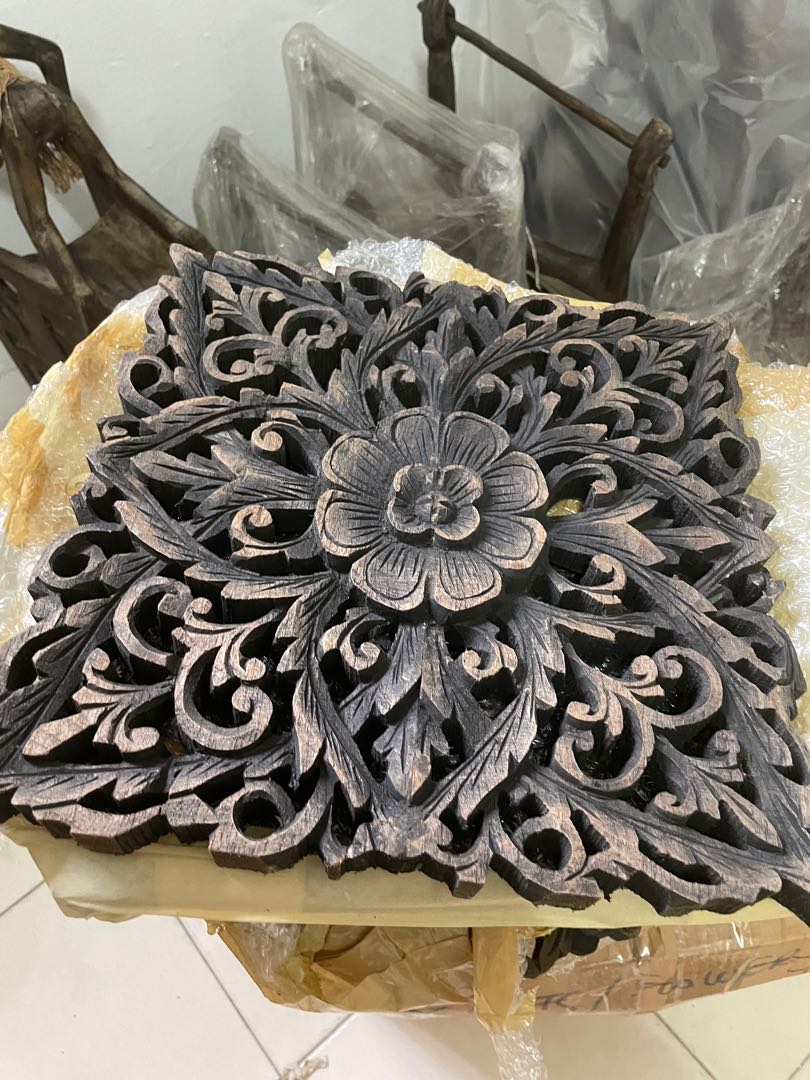 Wooden carving sales wall art