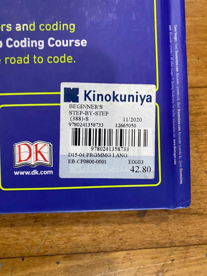 Beginners Step by Step Coding Course (Category: Textbooks) located in Singapore. Submitted by aomoomo_0 (Listing ID 1129937462, Image 3). Description: An extremely compete and simple coding book for beginners. Covers many coding languages such as SCRATCH, Java, JavaScript and Python! Covers stuff such as web technology and skills such as variables, branching, input output and etc! Useful annotations in first chapter. Only read once so practically