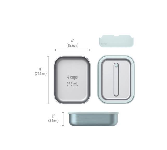 BENTGO Stainless - Leak-Proof Bento-Style Lunch Box with Removable Divider (Category: Food Organization & Storage) located in Pasig City. Submitted by batgirl888 (Listing ID 1129972170, Image 3). Description: Bentgo Stainless - Leak-Proof Bento-Style Lunch Box with Removable Divider - Sustainable 4.2 Cup Capacity, Odor and Stain Resistant for On-the-Go Balanced Eating for Adults & Kids Available in Rose Gold, Aqua .