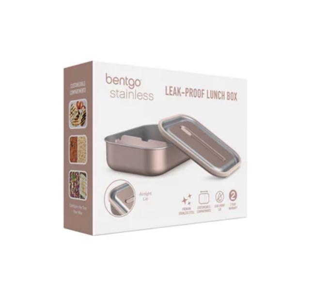 BENTGO Stainless - Leak-Proof Bento-Style Lunch Box with Removable Divider (Category: Food Organization & Storage) located in Pasig City. Submitted by batgirl888 (Listing ID 1129972170, Image 2). Description: Bentgo Stainless - Leak-Proof Bento-Style Lunch Box with Removable Divider - Sustainable 4.2 Cup Capacity, Odor and Stain Resistant for On-the-Go Balanced Eating for Adults & Kids Available in Rose Gold, Aqua .