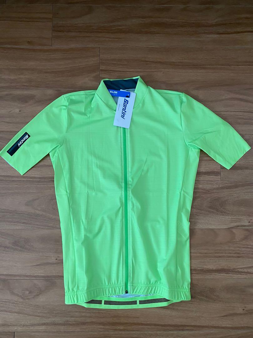 BNIB Authentic Santini Cycling Fluo Green Color