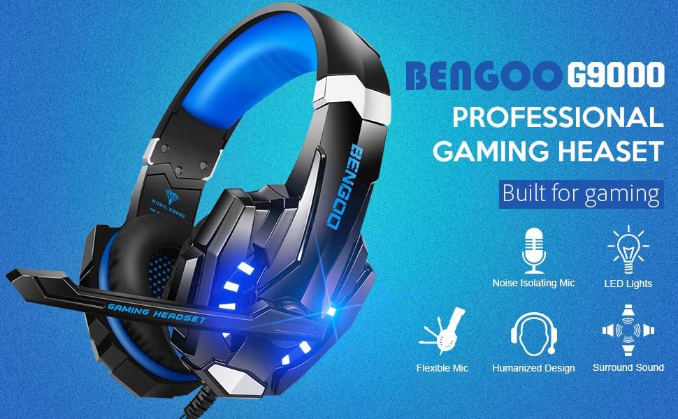 BNIB BENGOO G9000 Stereo Gaming Headset for PS5 PS4 PC Xbox One