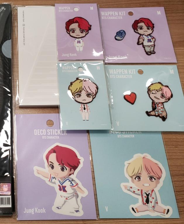 BTS Pop-up Store: Mini BTS Wappen Kit, Deco Sticker (V & JK), 興趣及遊戲, 收藏 ...