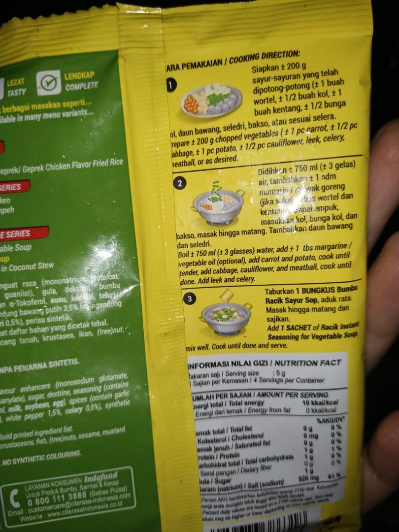 BUMBU RACIK SAYUR SOP