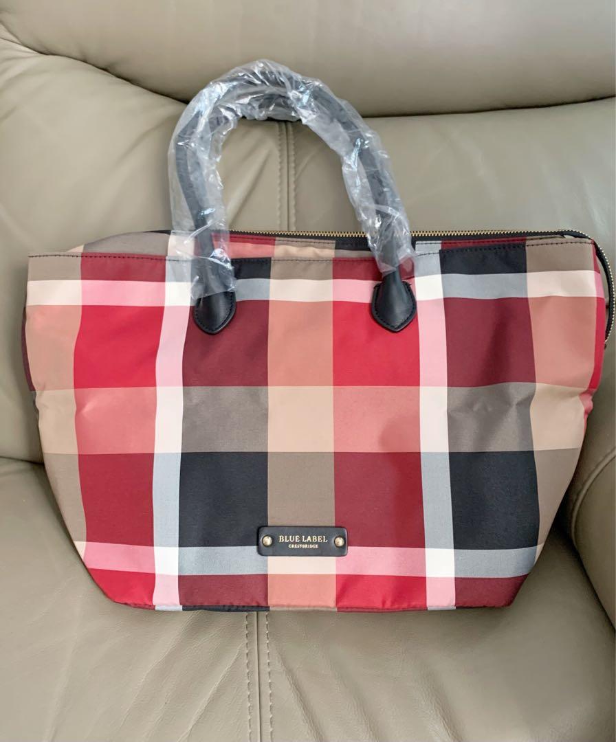 Burberry blue label tote bag