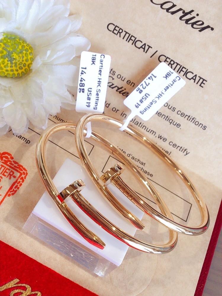 Cartier Nail Bangle HK Setting all sizes Available Women s Fashion Jewelry Organizers Bracelets on Carousell