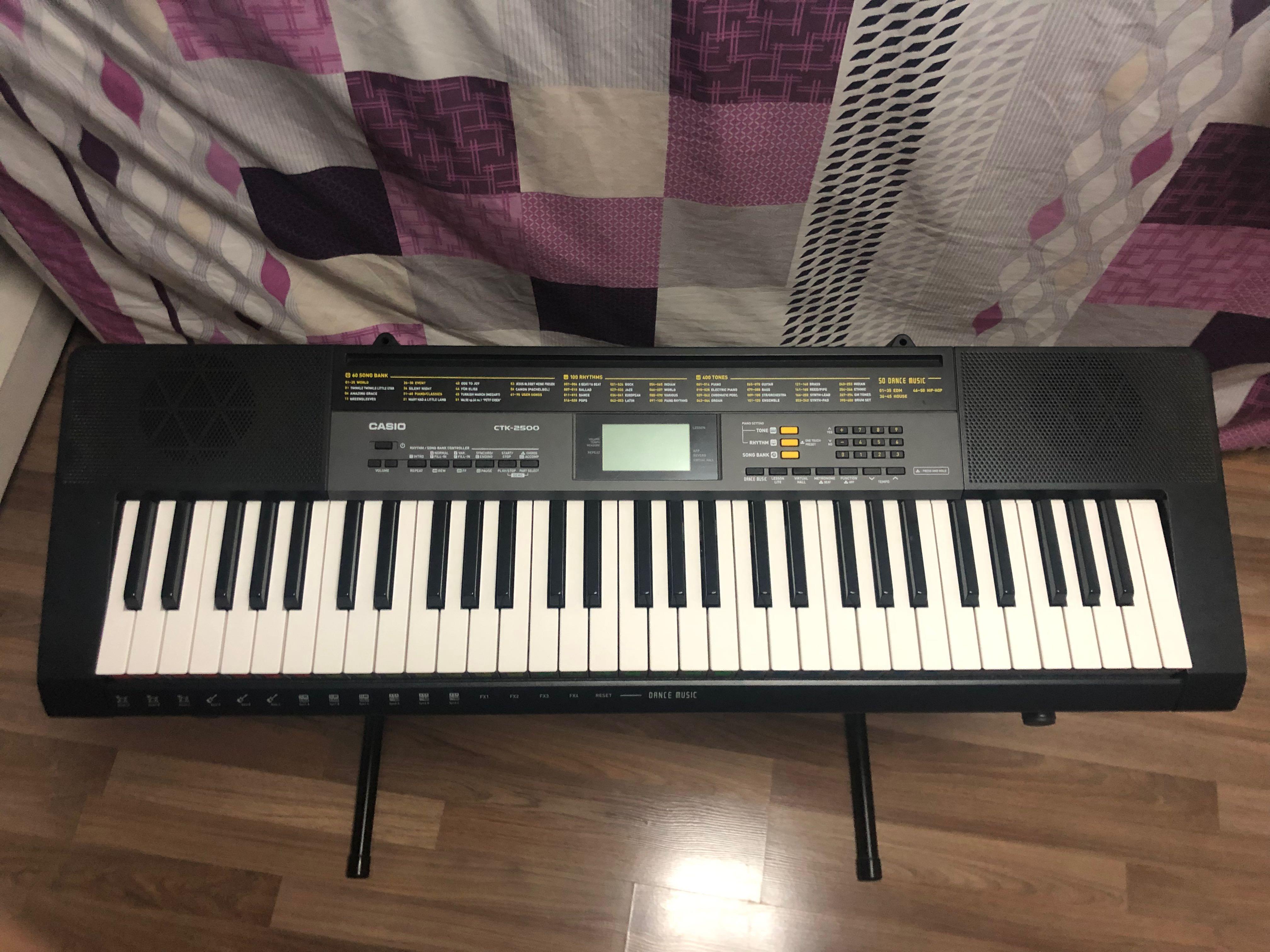 Casio CTK 2500 Keyboard Piano Keyboard Stand Hobbies Toys Music Media Musical Instruments on Carousell