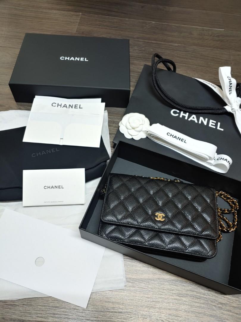 Chanel woc Wallet on chain AP0250 鏈條包錬條包斜挎包散銀包零錢包銀包生日情人節禮物, 名牌, 手袋及銀包-  Carousell
