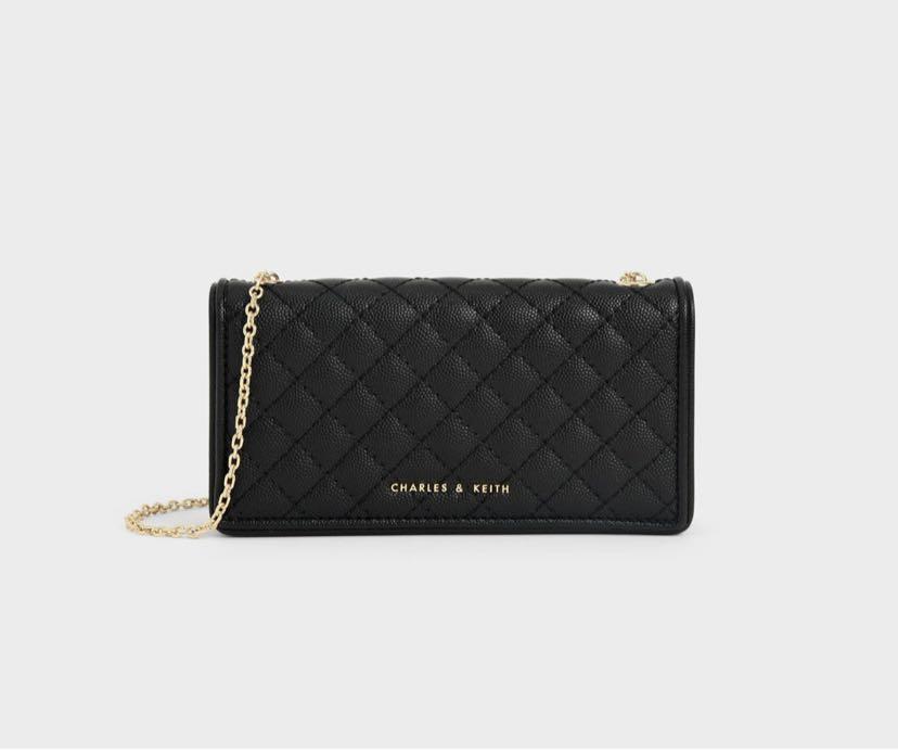 Black Quilted Pouch - CHARLES & KEITH International