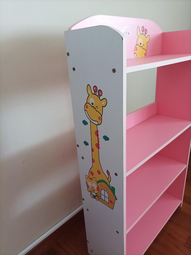 Children Kids Animals Bookshelf Storage Box Bedroom Storage