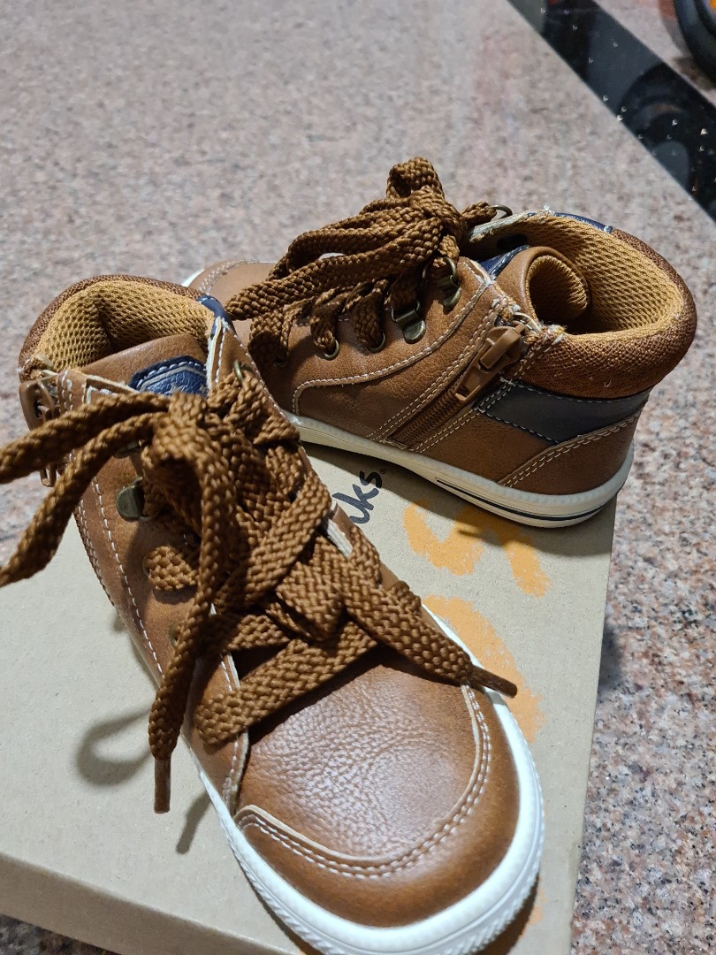 Clarks boys brown shoes shop
