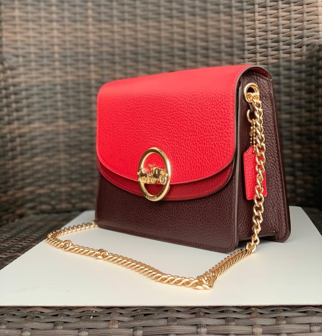 Jade chain crossbody sales in colorblock signature canvas