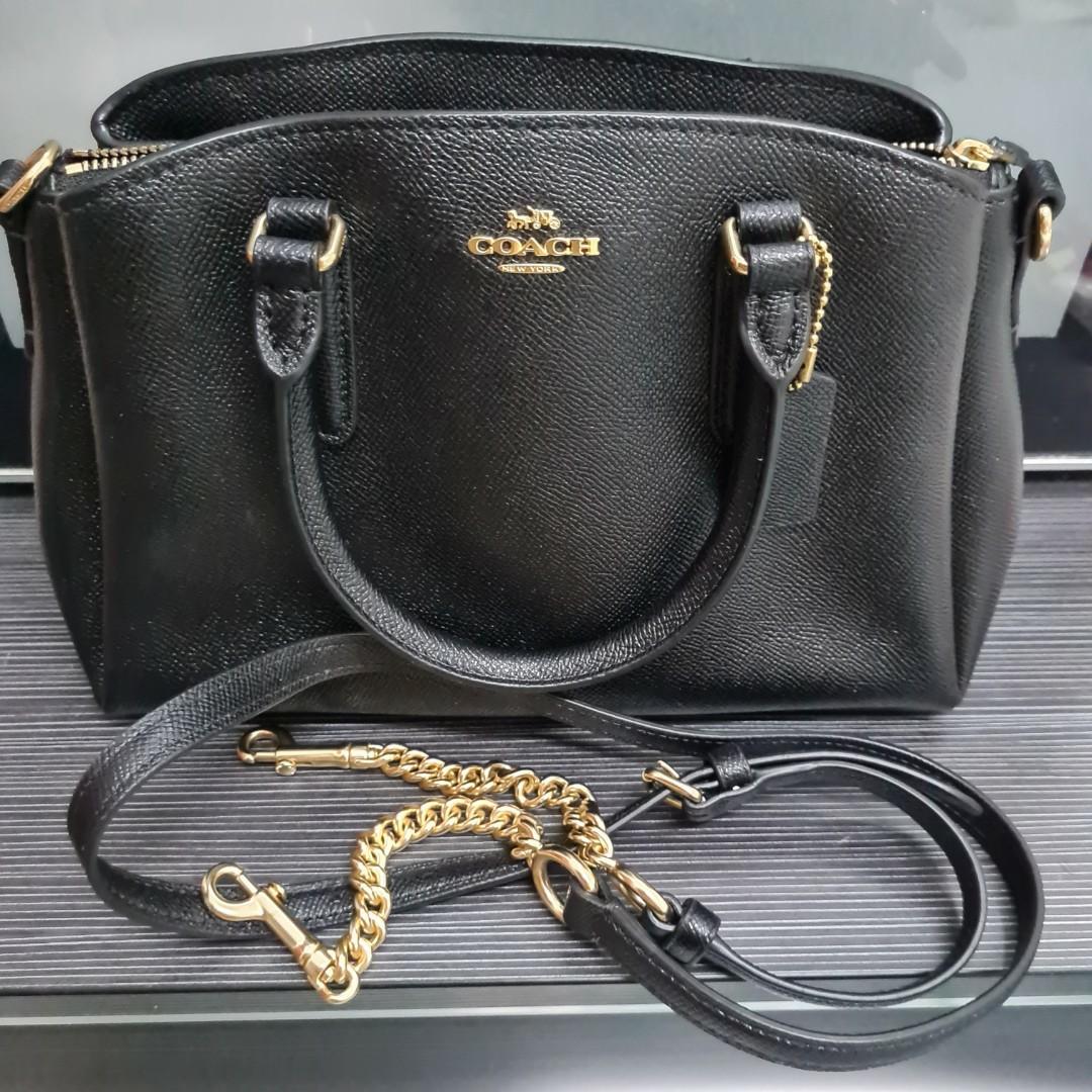 Coach Mini Sage Carryall Crossgrain Leather Bag Women s Fashion