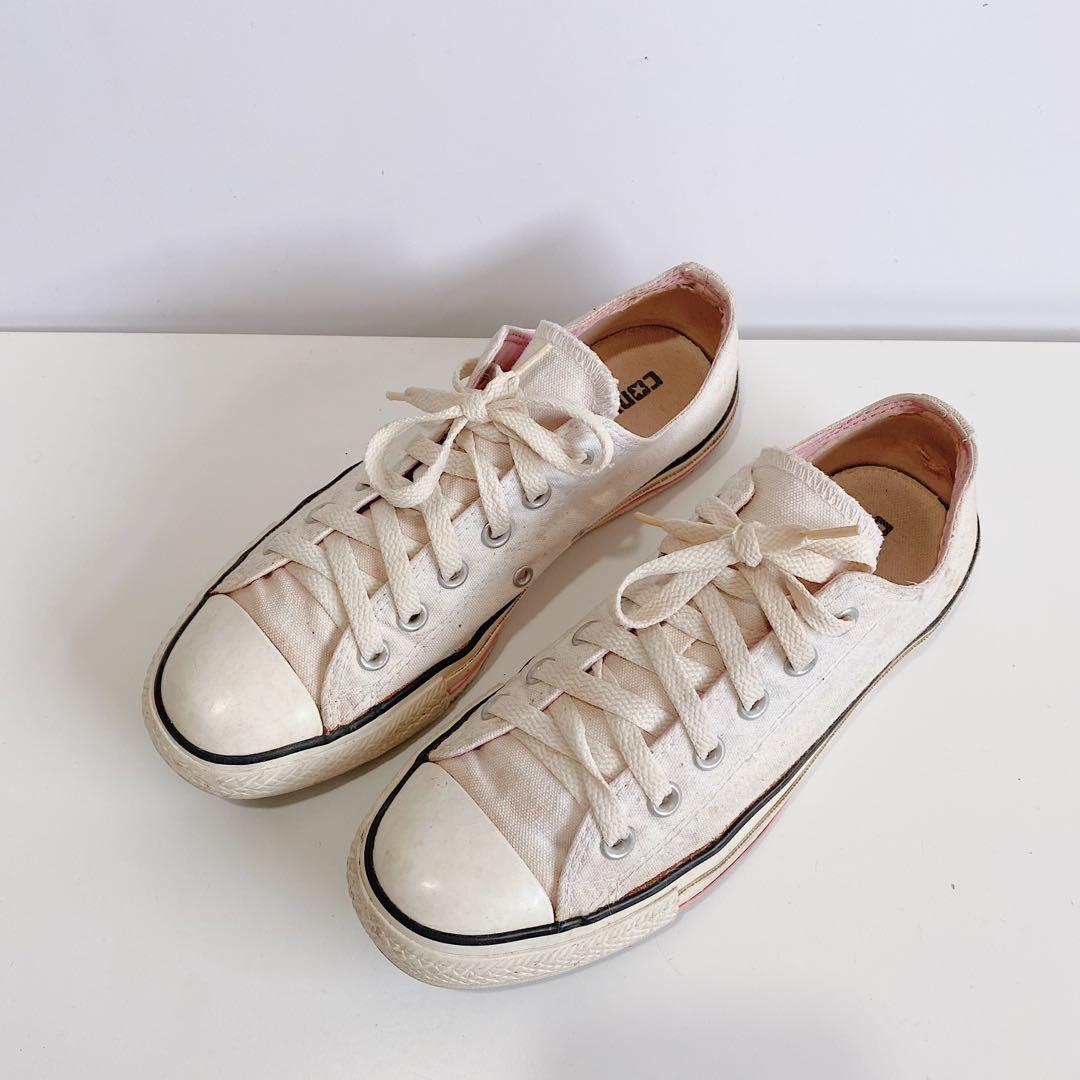Converse low top off on sale white