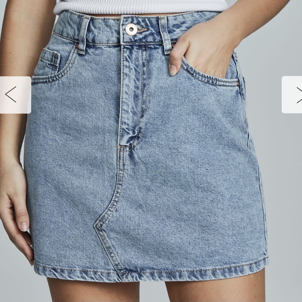 cotton on classic denim skirt