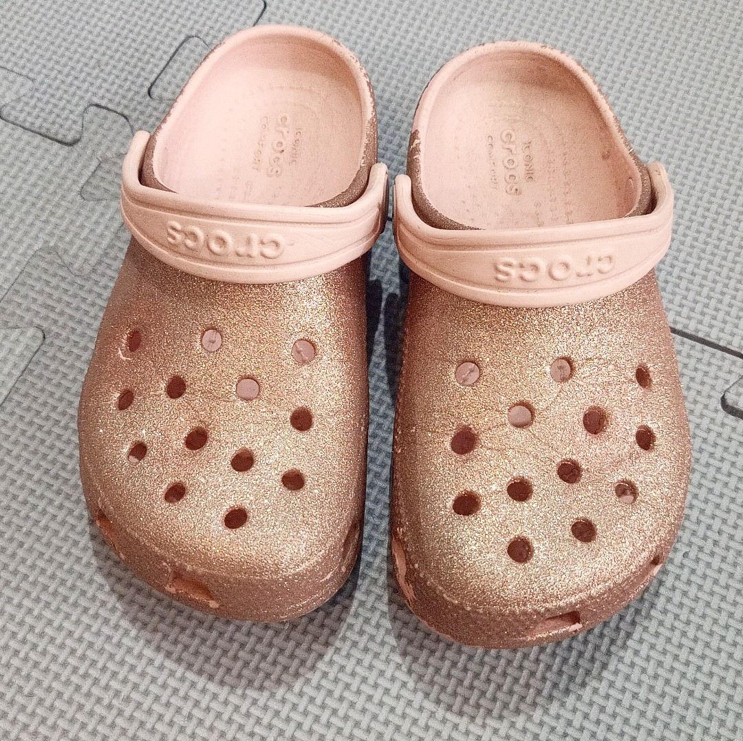 Crocs Glitter Pink Clogs Kids Girls Babies Kids Babies Kids