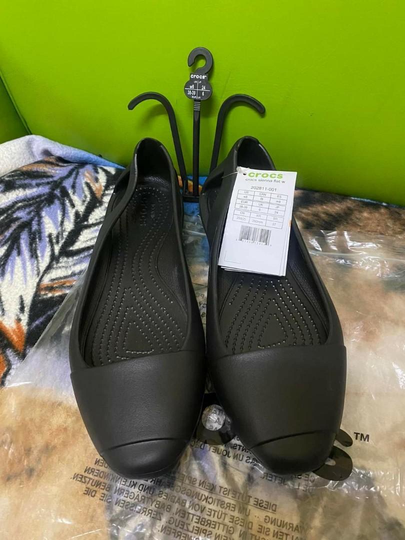 Crocs sienna flat black shop