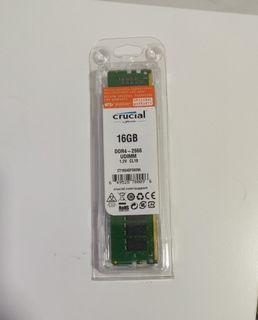 Crucial 16gb DDR4 2666mhz CL19 ram