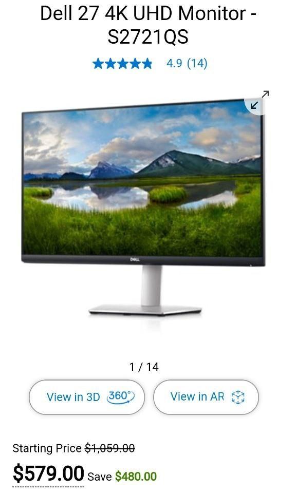 DELL QS 4K UHD MONITOR, Computers & Tech, Parts & Accessories, Monitor