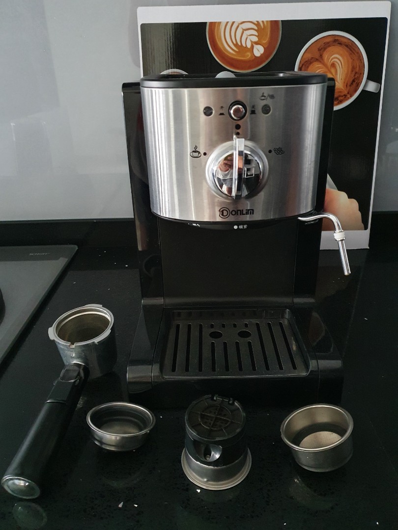 DONLIM espresso machine and grinder, TV & Home Appliances, Kitchen