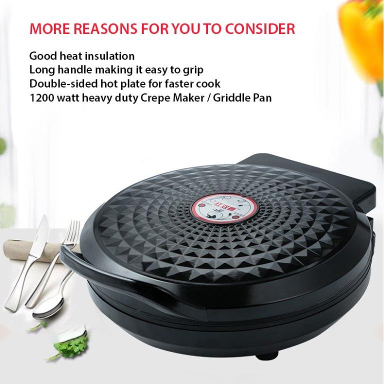 Double Sided Non-stick Pancake Maker Electric Crepe Maker Griddle Hot Plate  Griddle Pan Baking Pan
