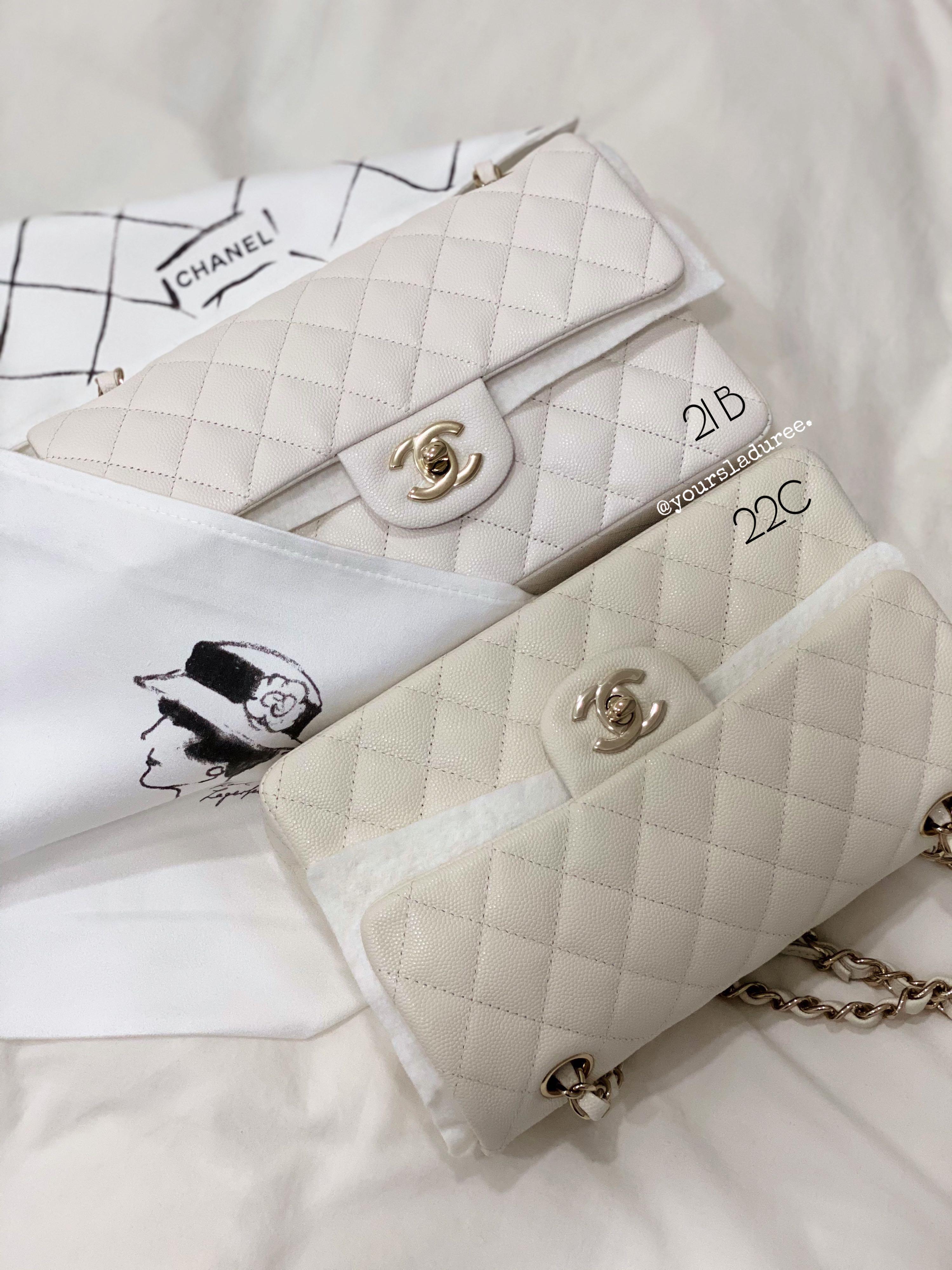 Caviar Quilted White Flap Wallet LGHW