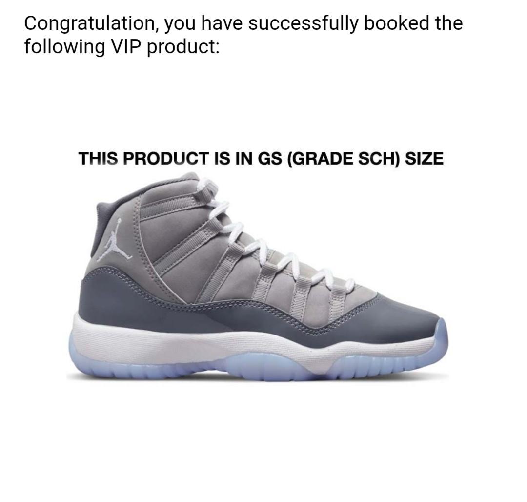 SALE US GS 5 5.5 9 Air Jordan 11 Retro Cool Grey Luxury