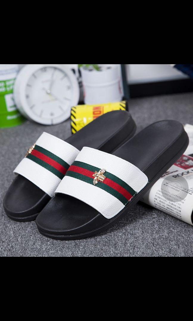 Gucci 💯% Original, Men's Fashion, Footwear, Flipflops and Slides on  Carousell