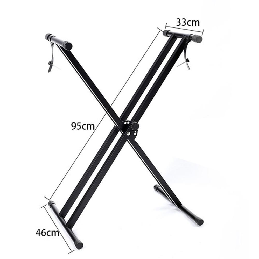 Height adjustable single braced X frame KEYBOARD STAND, Hobbies & Toys