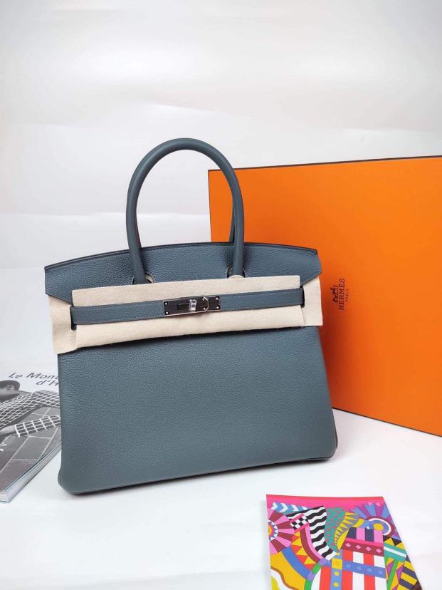 Hermes Birkin 30 Bleu Orage Togo PHW BNIB