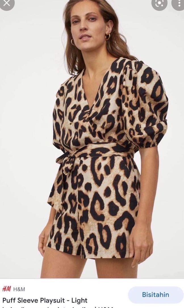 Cheetah print romper hot sale h&m