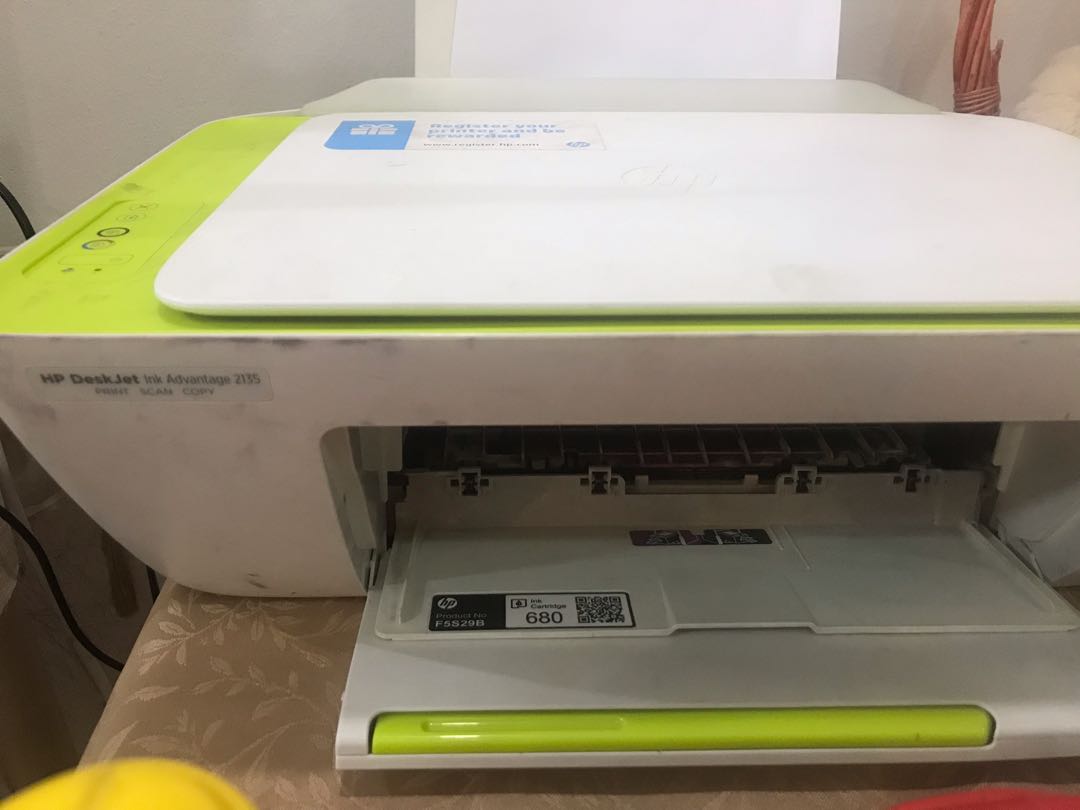 HP Deskjet Ink Advantage 2135, Computers \u0026 Tech, Printers, Scanners \u0026  Copiers on Carousell