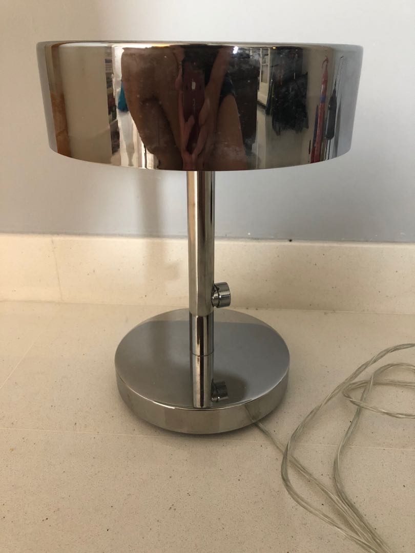 IKEA Chrome table lamp, Furniture & Home Living, Lighting & Fans
