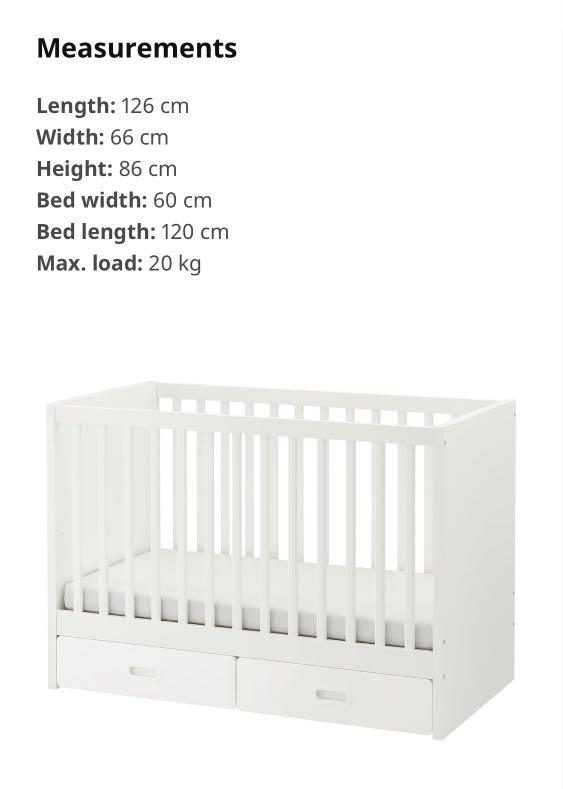 IKEA Stuva Cot with Drawers, Babies & Kids, Baby Nursery & Kids