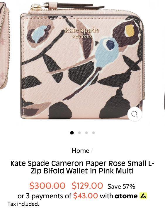 Kate spade store paper rose wallet