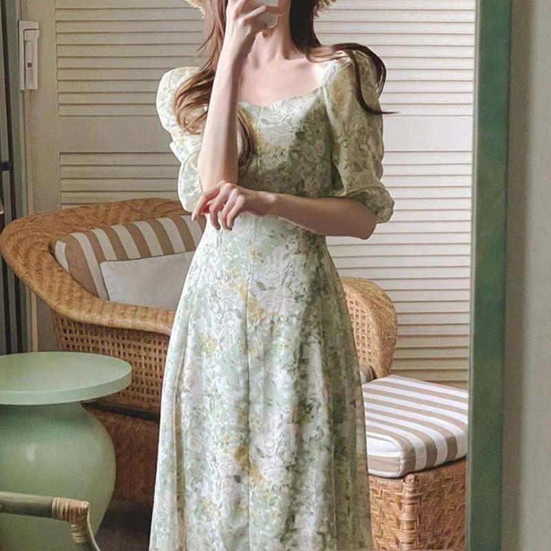 Korean style casual tea dress
