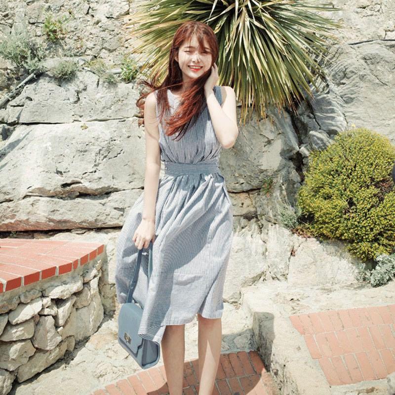 Korean beach dress cheap