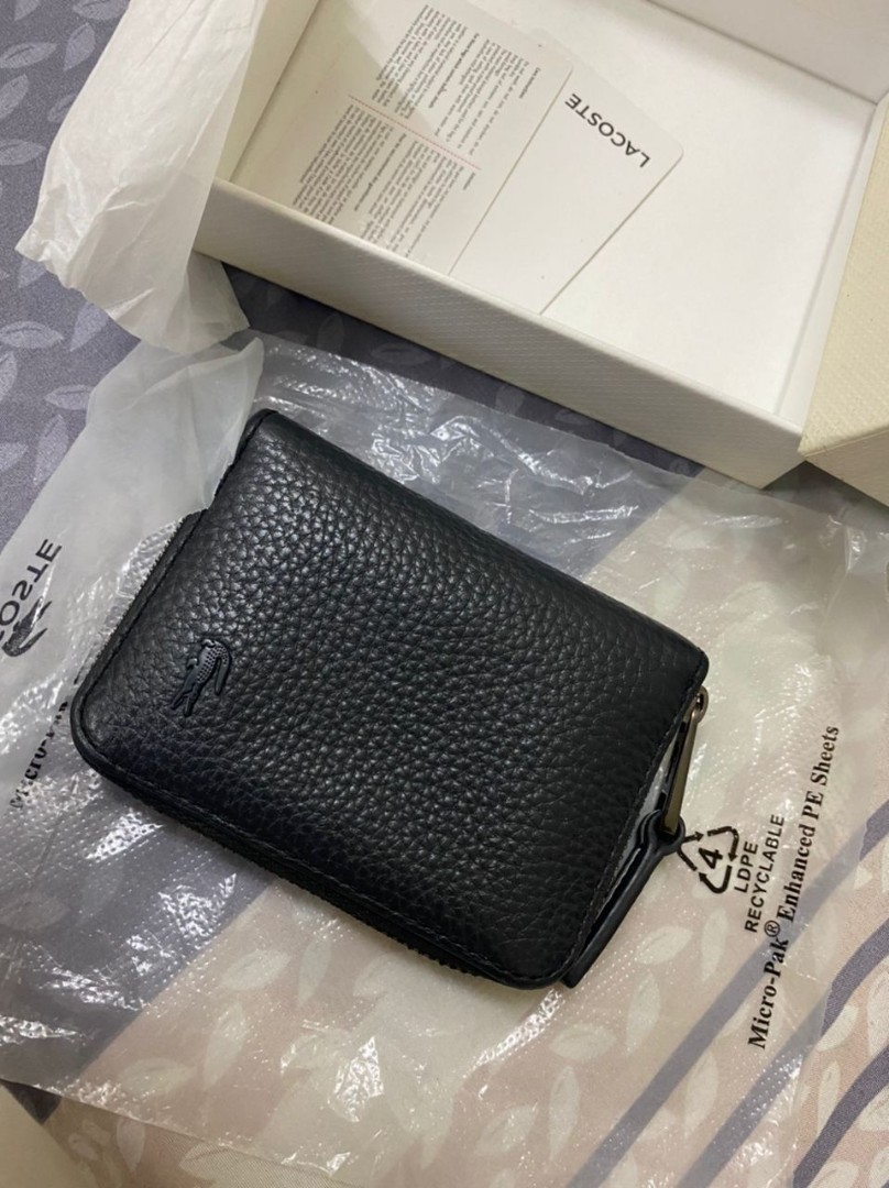 Lacoste hot sale wallet original