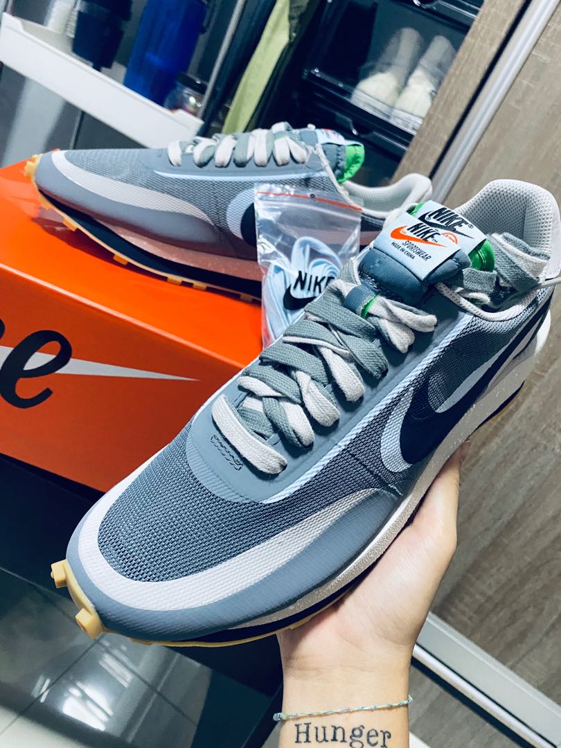 ld waffle x sacai x clot grey