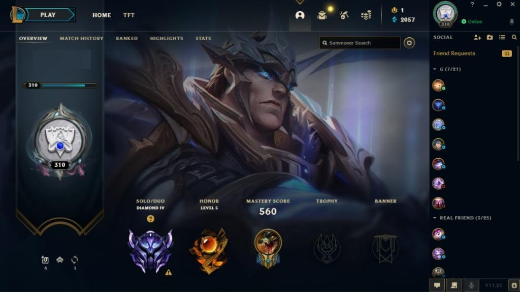 League of Legends SGMY Garena S11 Diamond Account, Video ...