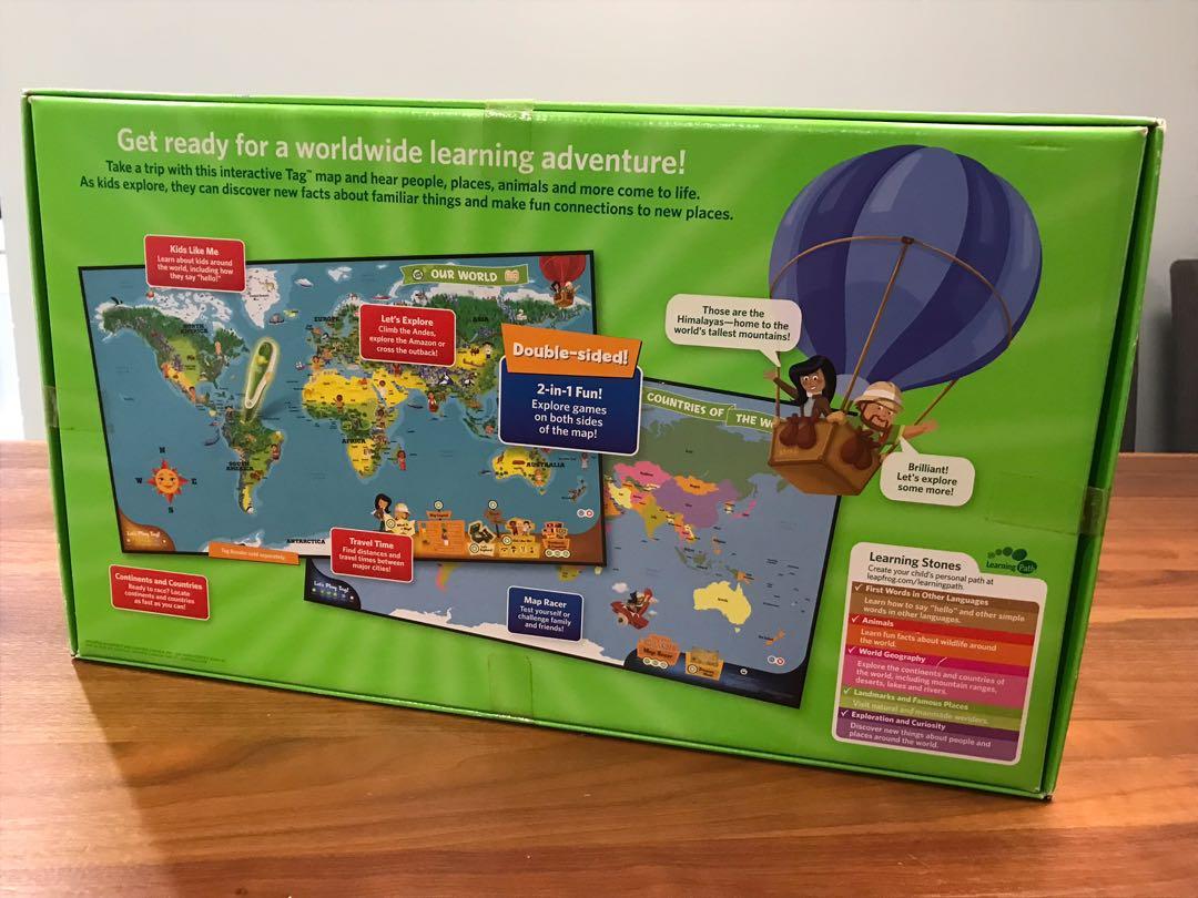 Leapfrog interactive World Map, Hobbies & Toys, Toys & Games on Carousell
