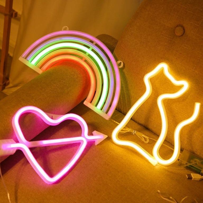 LED Neon Night Light Art Si, Furniture & Home Living, Furniture, Other