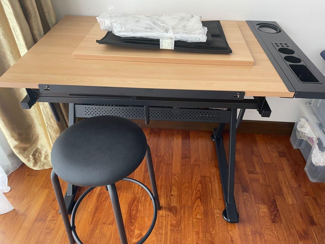 Lightly used study/art table., Furniture & Home Living, Furniture ...