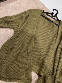 Long Cardigan Olive