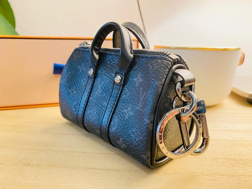 Louis Vuitton Mini Nebula Keepall Key Holder and Bag Charm - Blue
